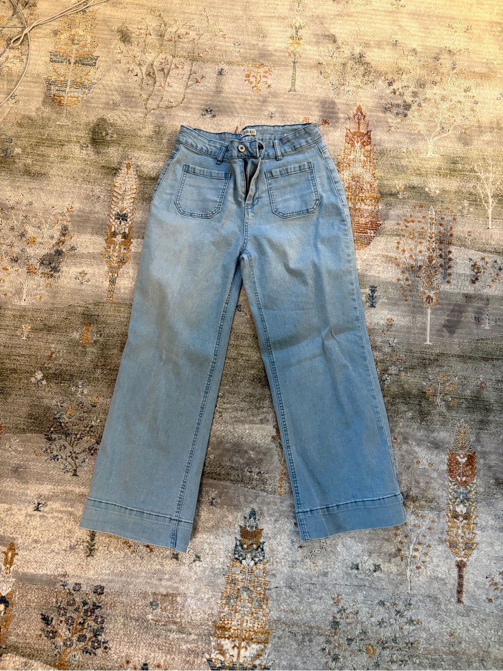 Light Blue Wide-Leg Women’s Jeans